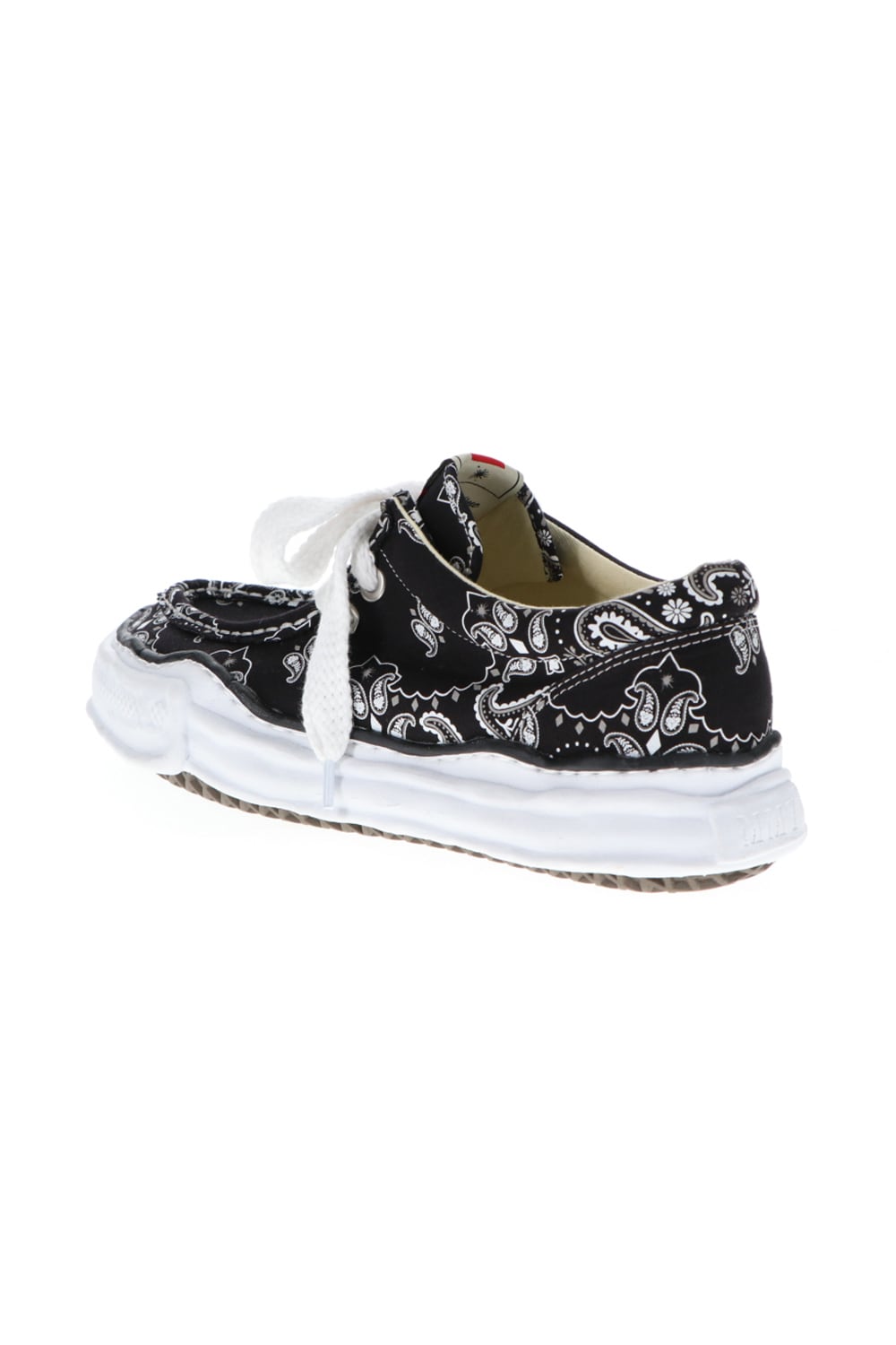 Original sole canvas moccasin bandana sneakers Black