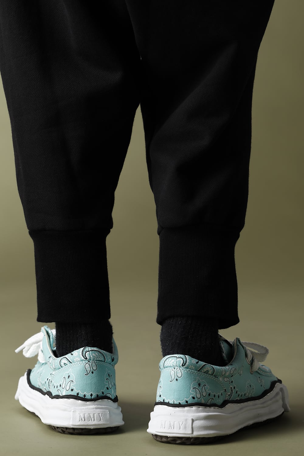 Original sole canvas moccasin bandana sneakers Green