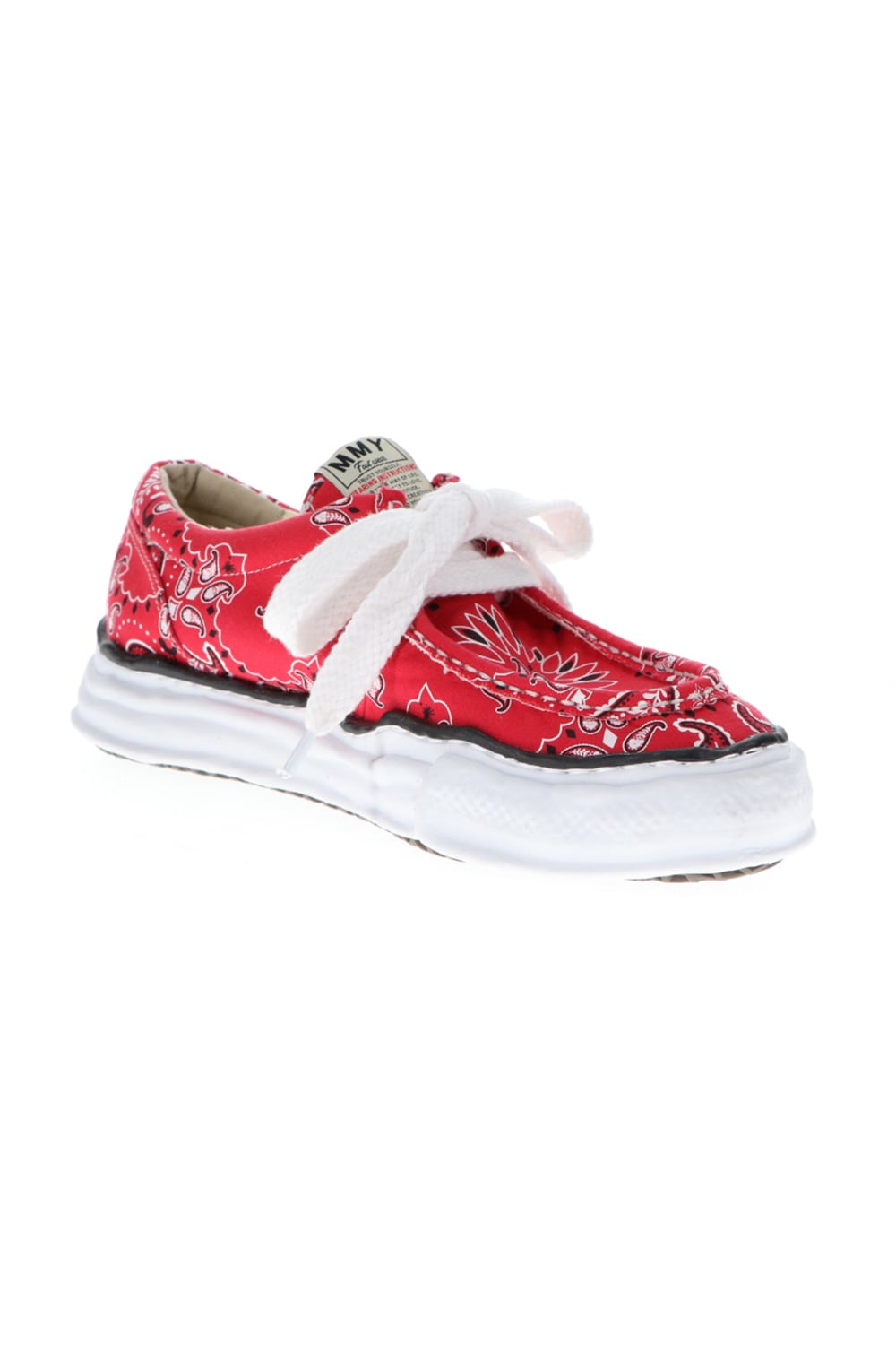 Original sole canvas moccasin bandana sneakers Red