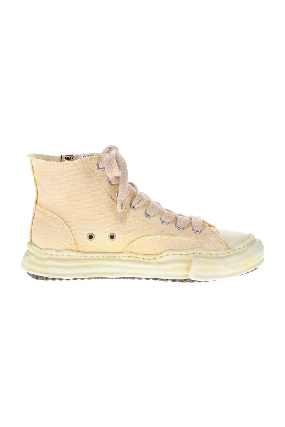 -PETERSON- Original sole over dyed Hi-top sneakers Beige