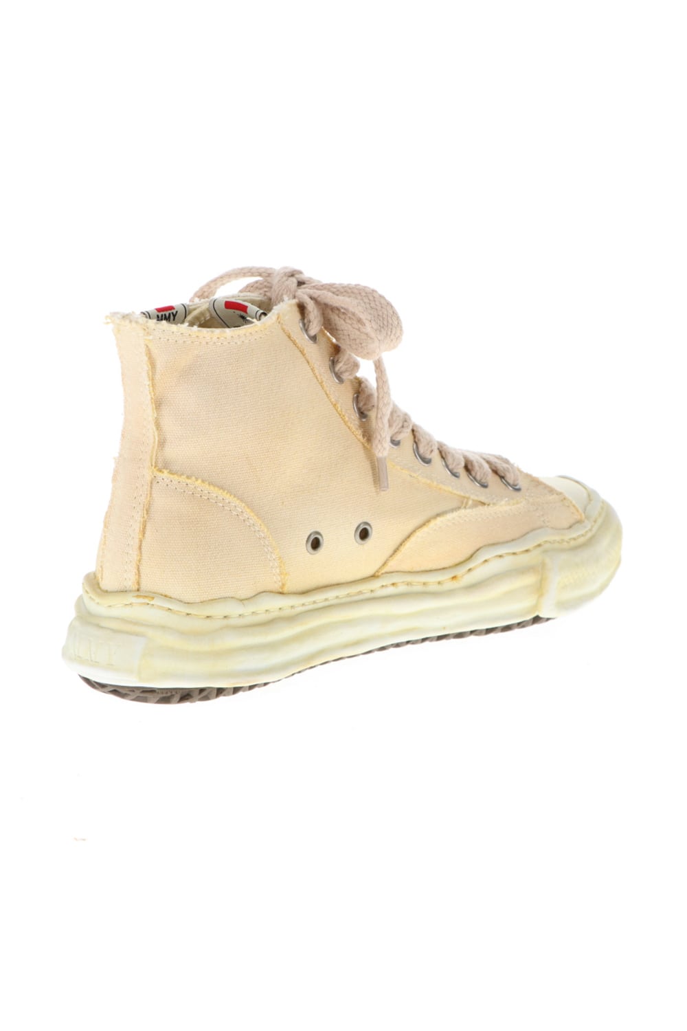 -PETERSON- Original sole over dyed Hi-top sneakers Beige