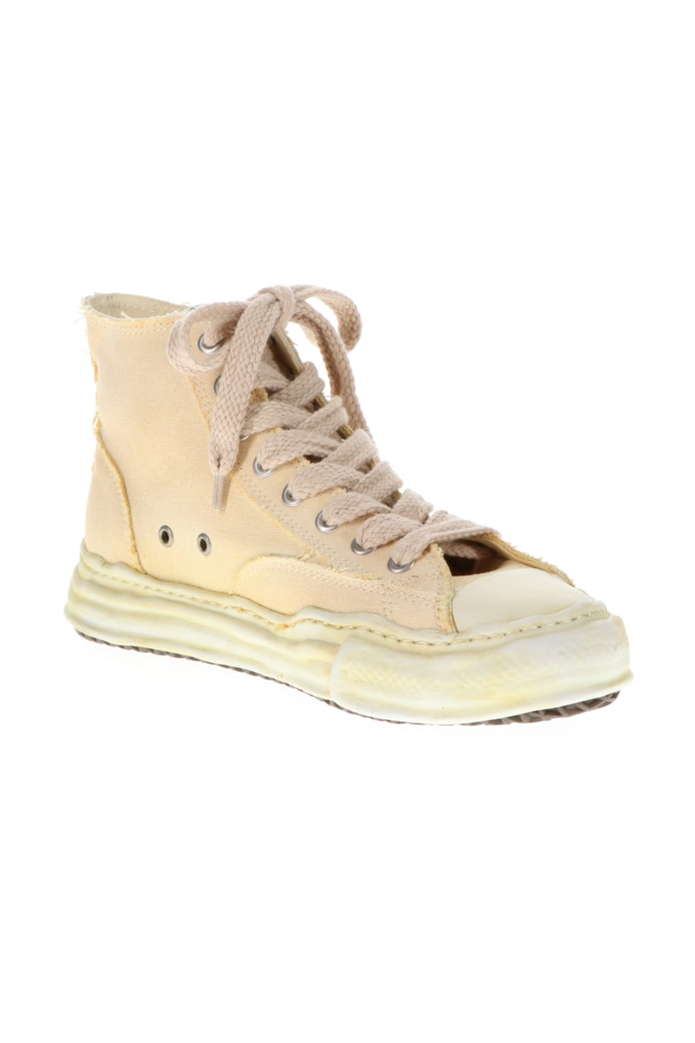 -PETERSON- Original sole over dyed Hi-top sneakers Beige