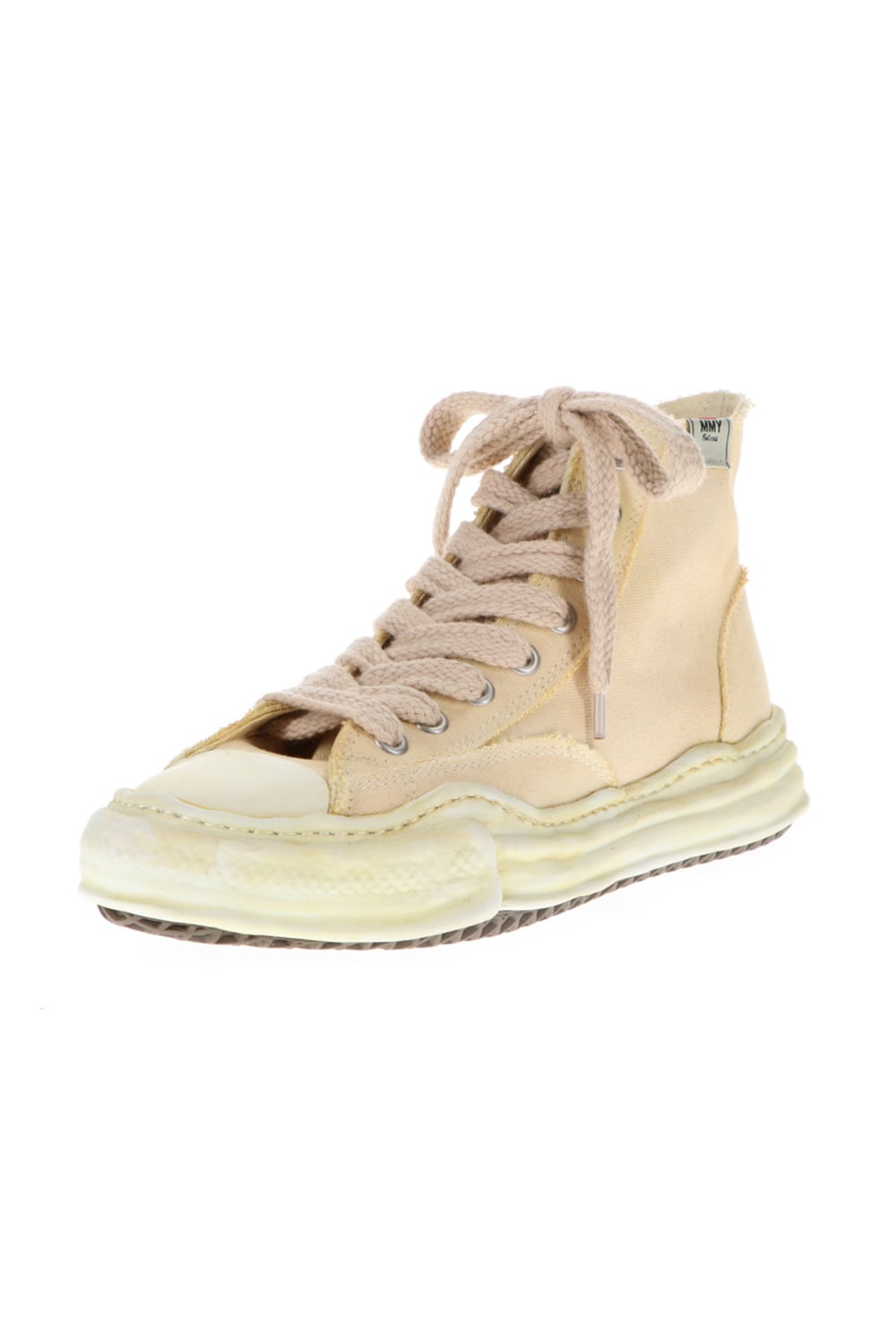 -PETERSON- Original sole over dyed Hi-top sneakers Beige