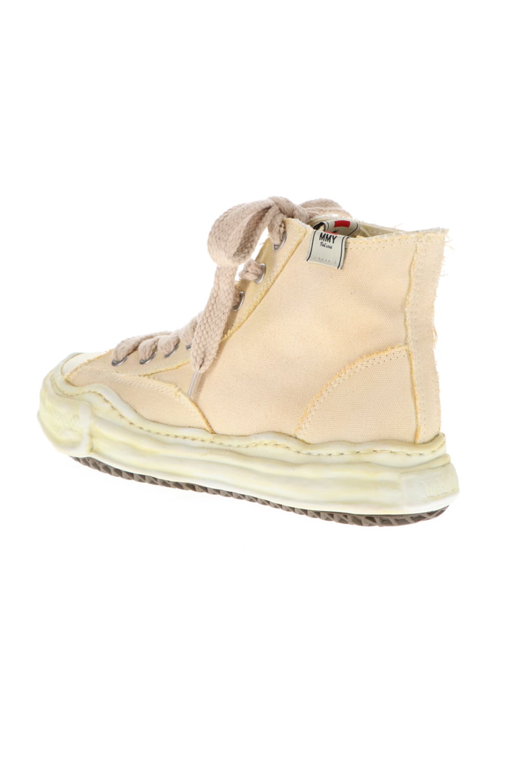 -PETERSON- Original sole over dyed Hi-top sneakers Beige