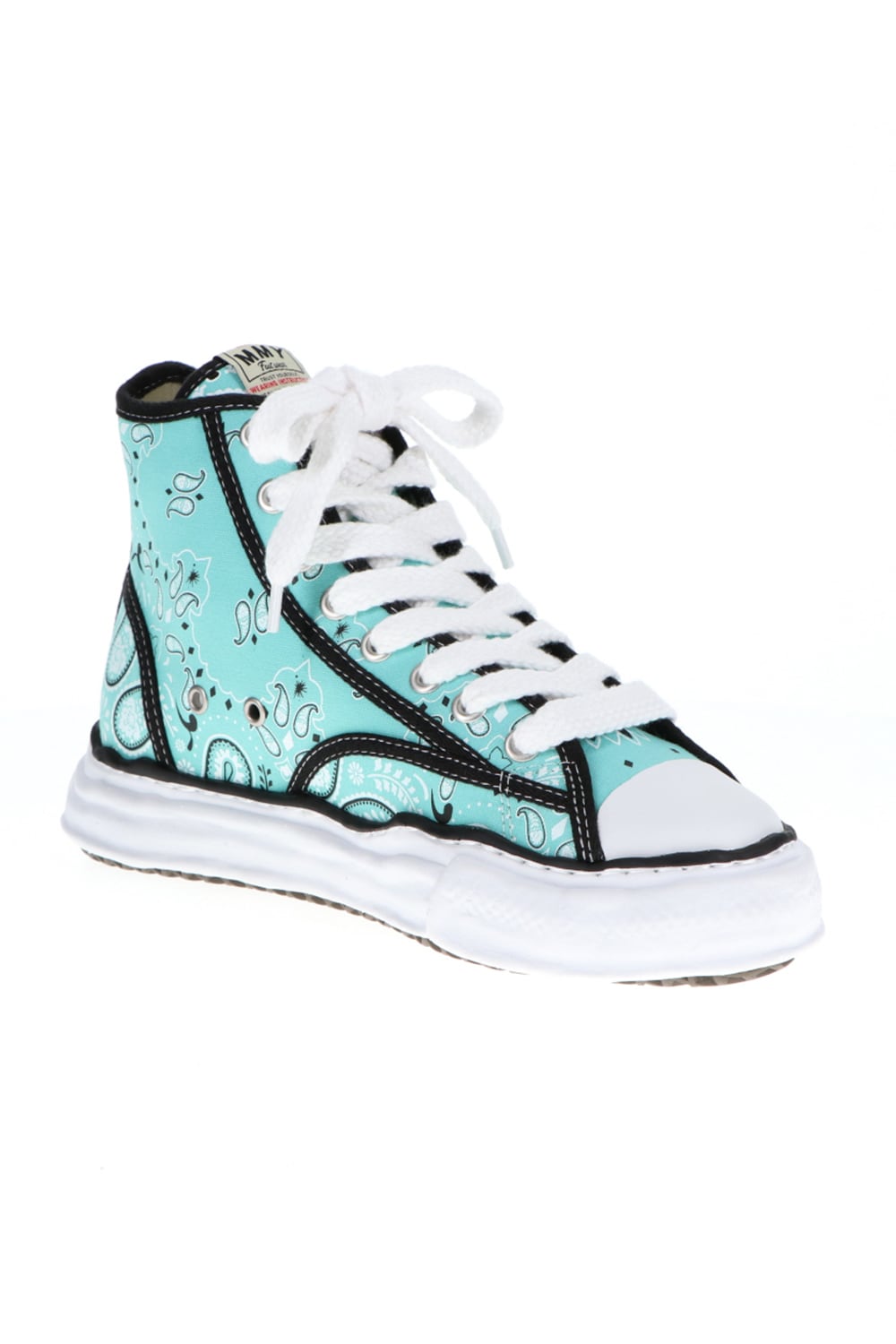 -PETERSON high- Original sole canvas bandana Hi-top sneakers Green