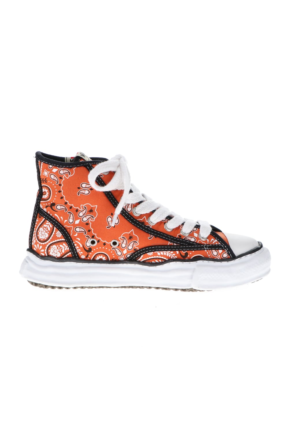 -PETERSON high- Original sole canvas bandana Hi-top sneakers Orange