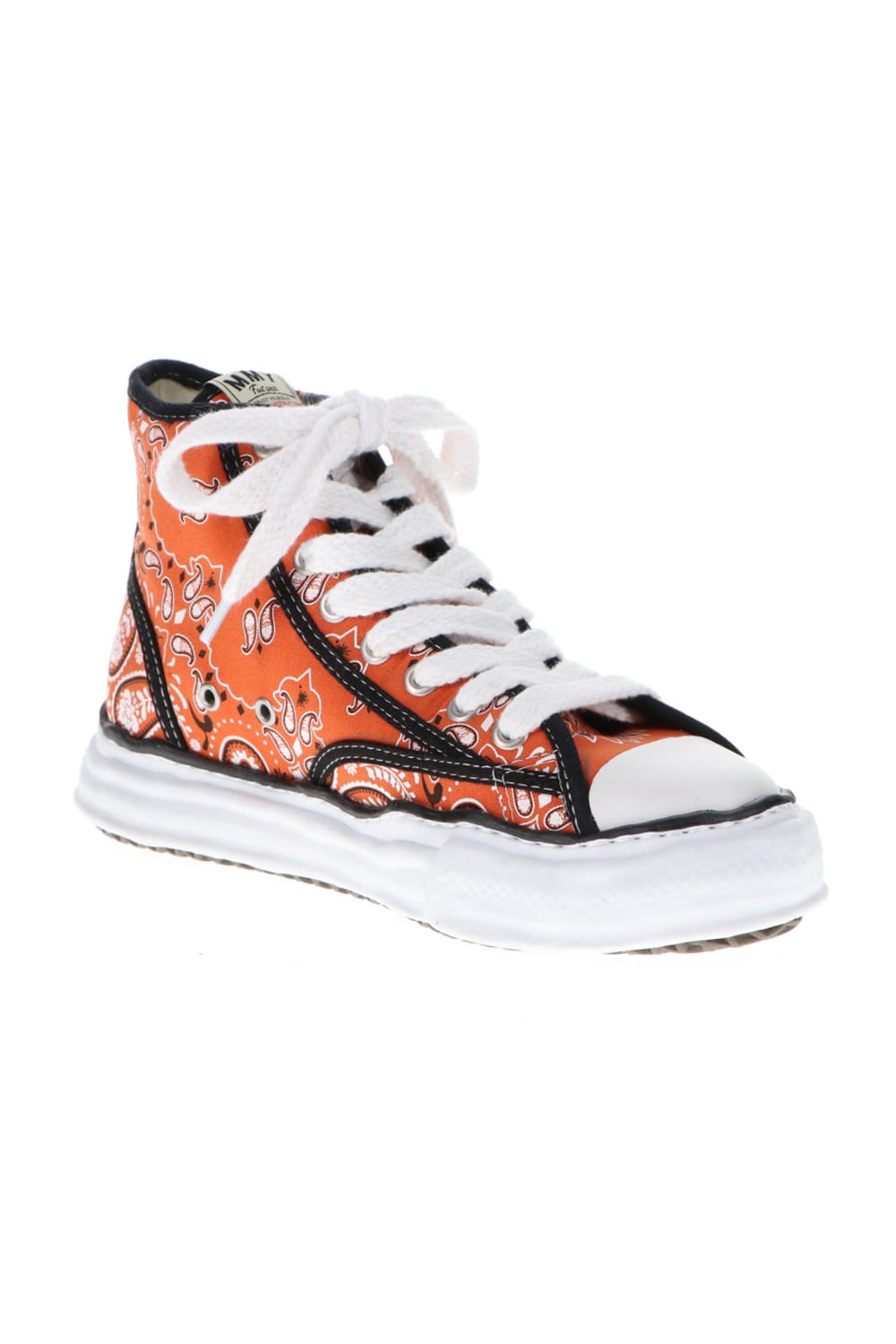 -PETERSON high- Original sole canvas bandana Hi-top sneakers Orange