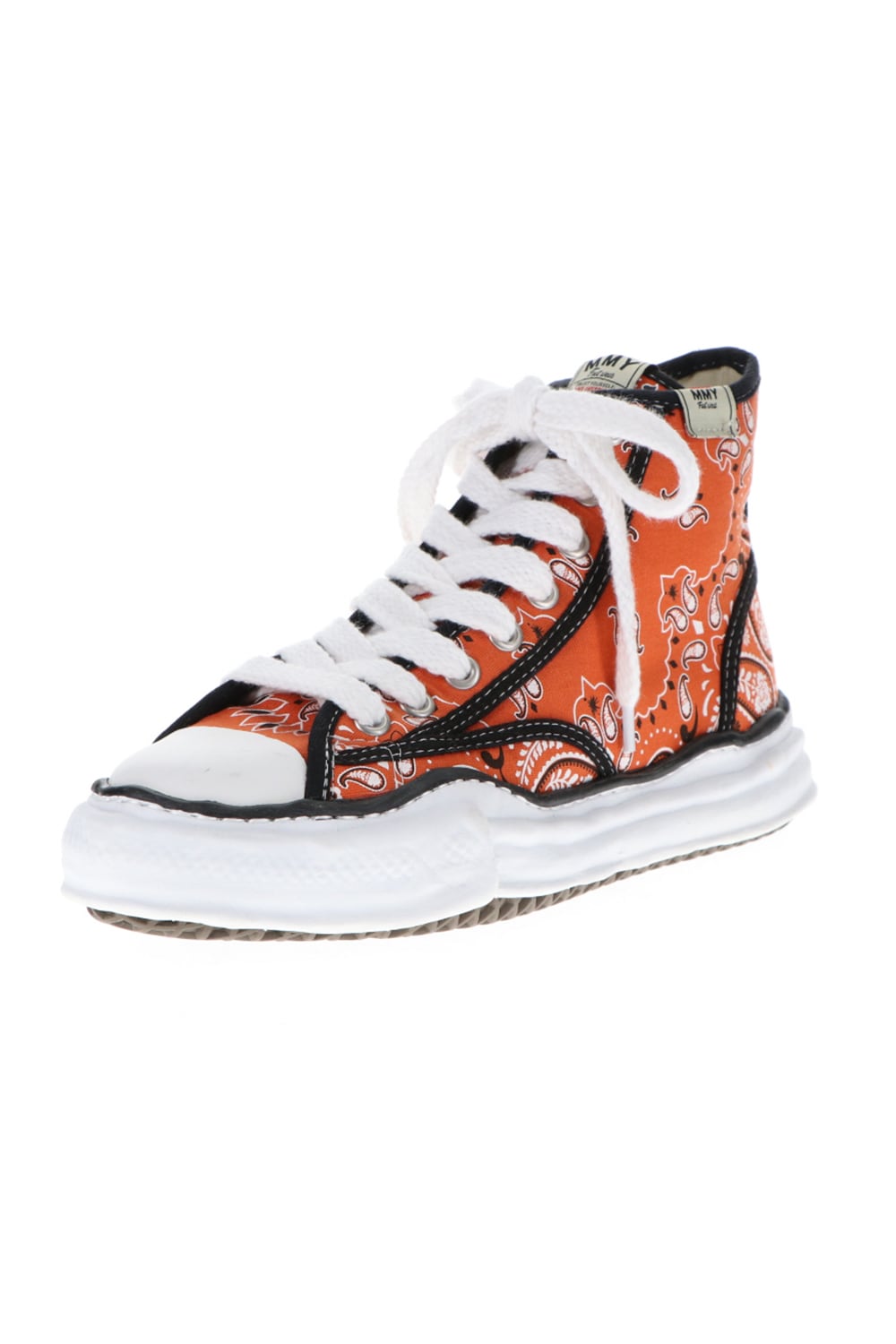 -PETERSON high- Original sole canvas bandana Hi-top sneakers Orange