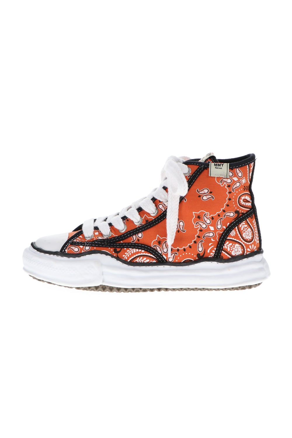 -PETERSON high- Original sole canvas bandana Hi-top sneakers Orange