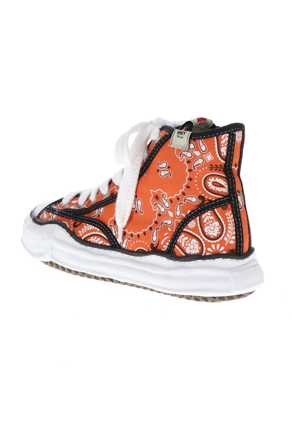 -PETERSON high- Original sole canvas bandana Hi-top sneakers Orange