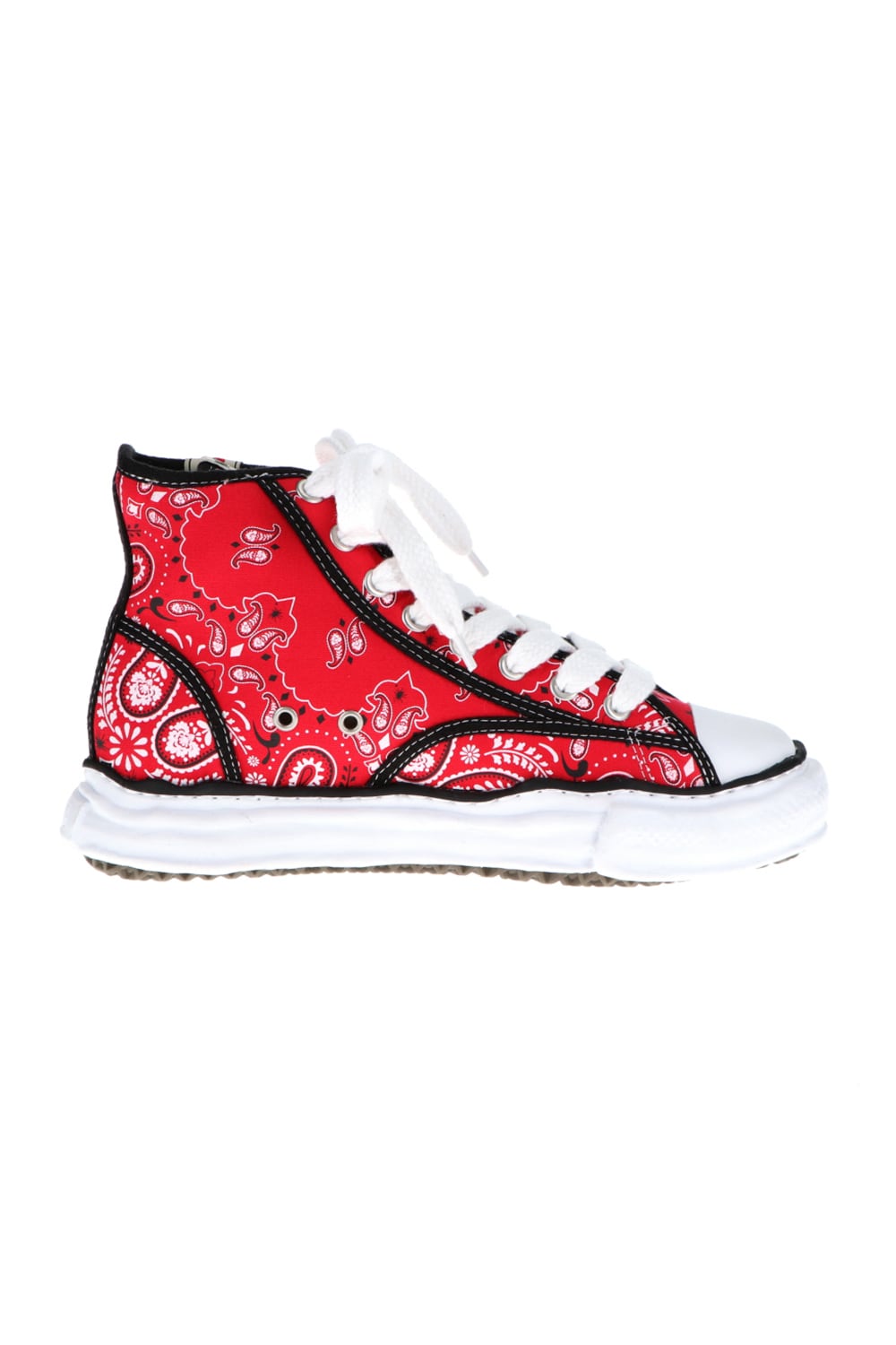 -PETERSON high- Original sole canvas bandana Hi-top sneakers Red