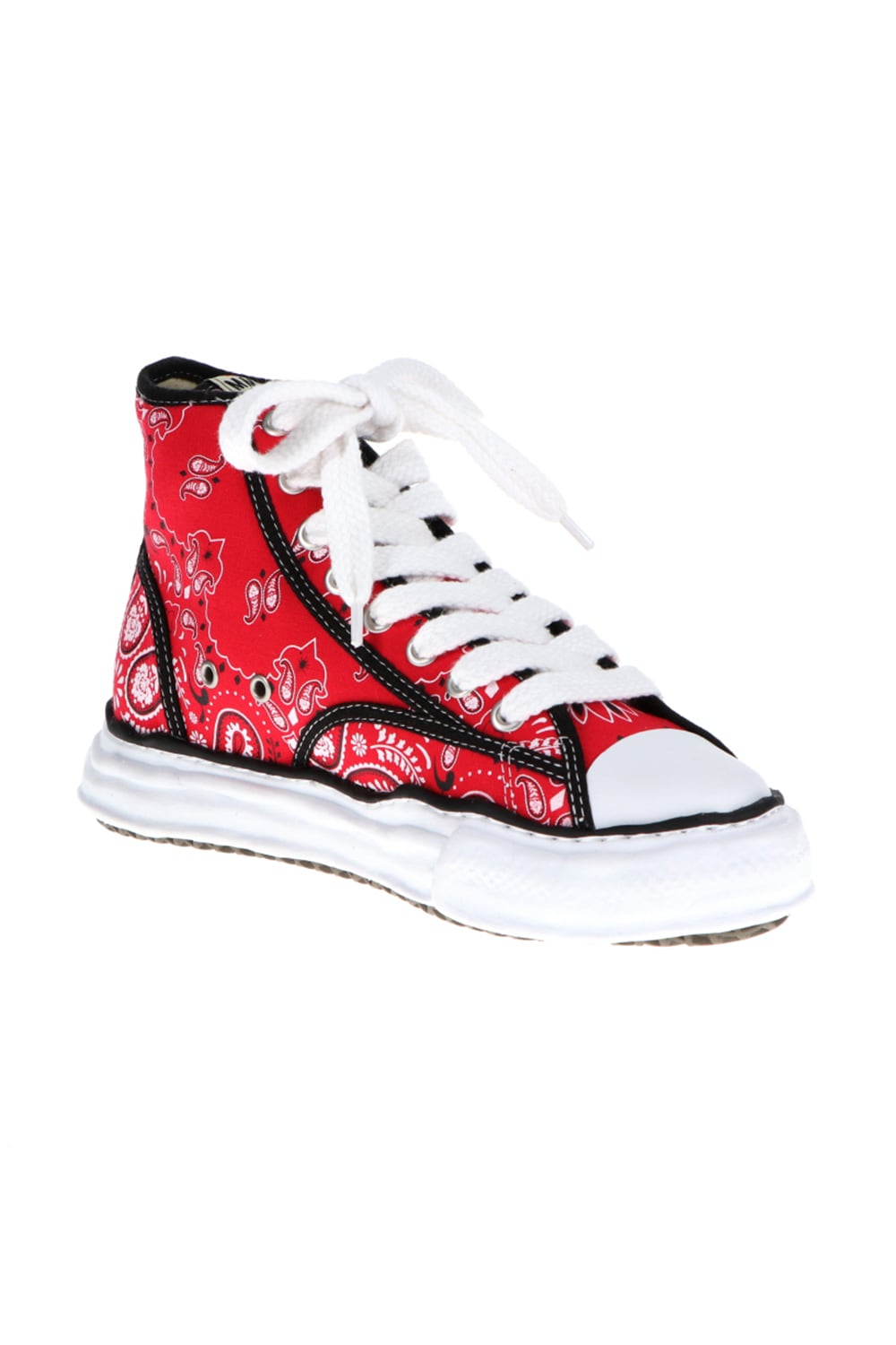 -PETERSON high- Original sole canvas bandana Hi-top sneakers Red