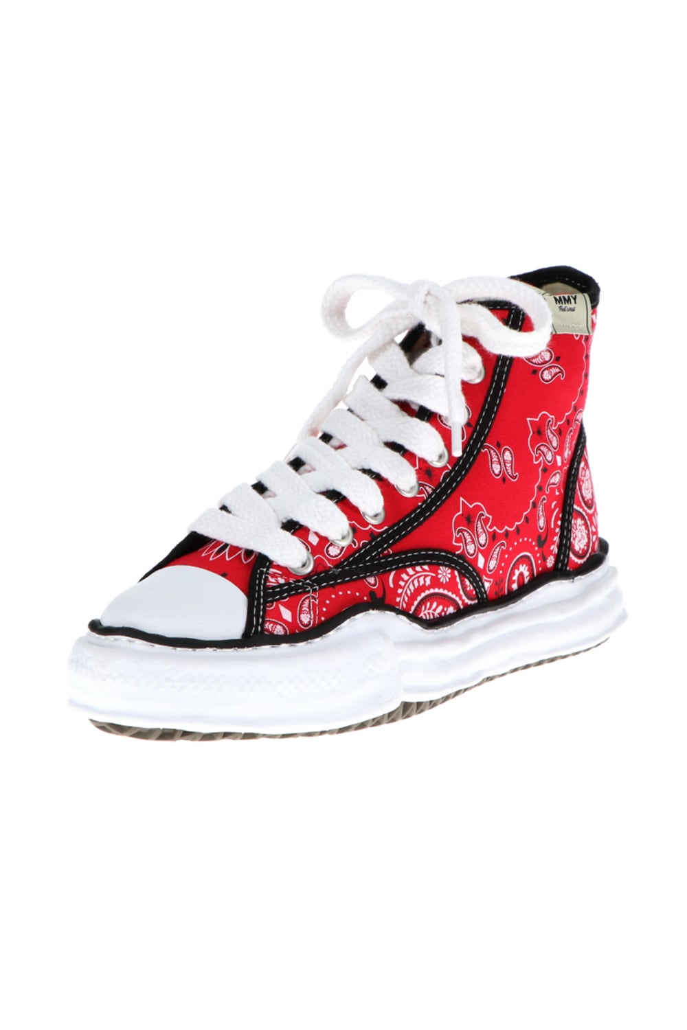 -PETERSON high- Original sole canvas bandana Hi-top sneakers Red