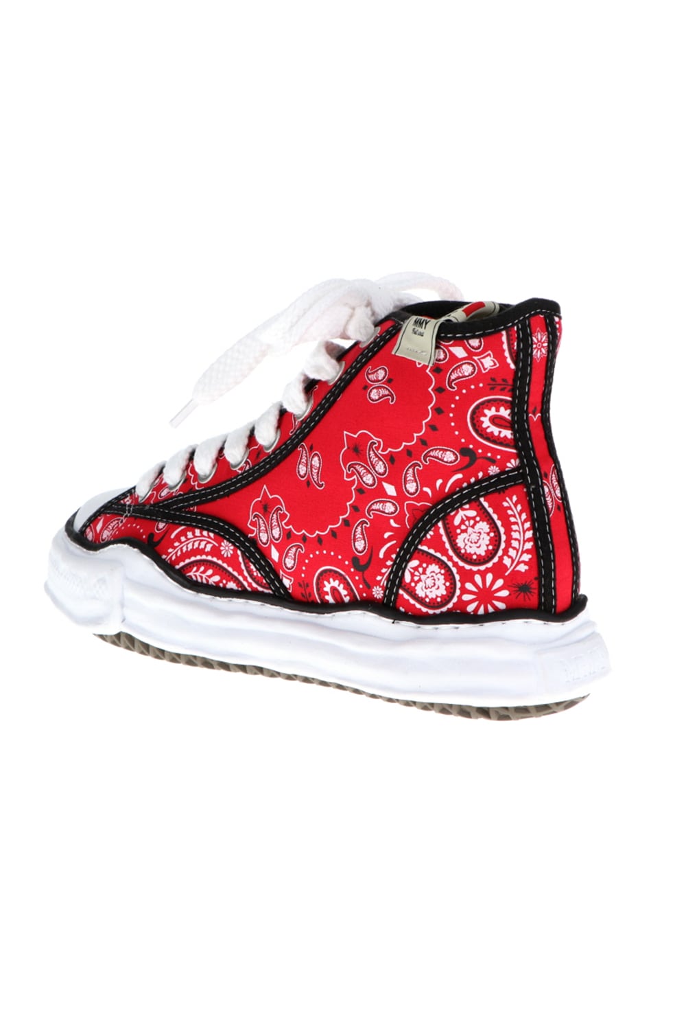 -PETERSON high- Original sole canvas bandana Hi-top sneakers Red