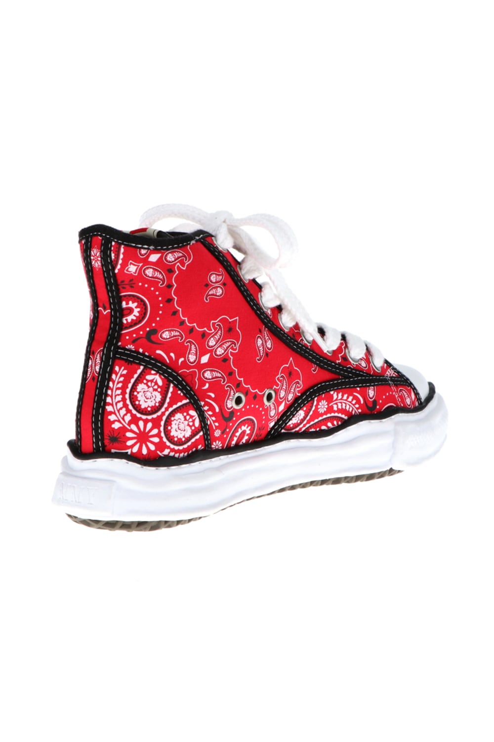 -PETERSON high- Original sole canvas bandana Hi-top sneakers Red