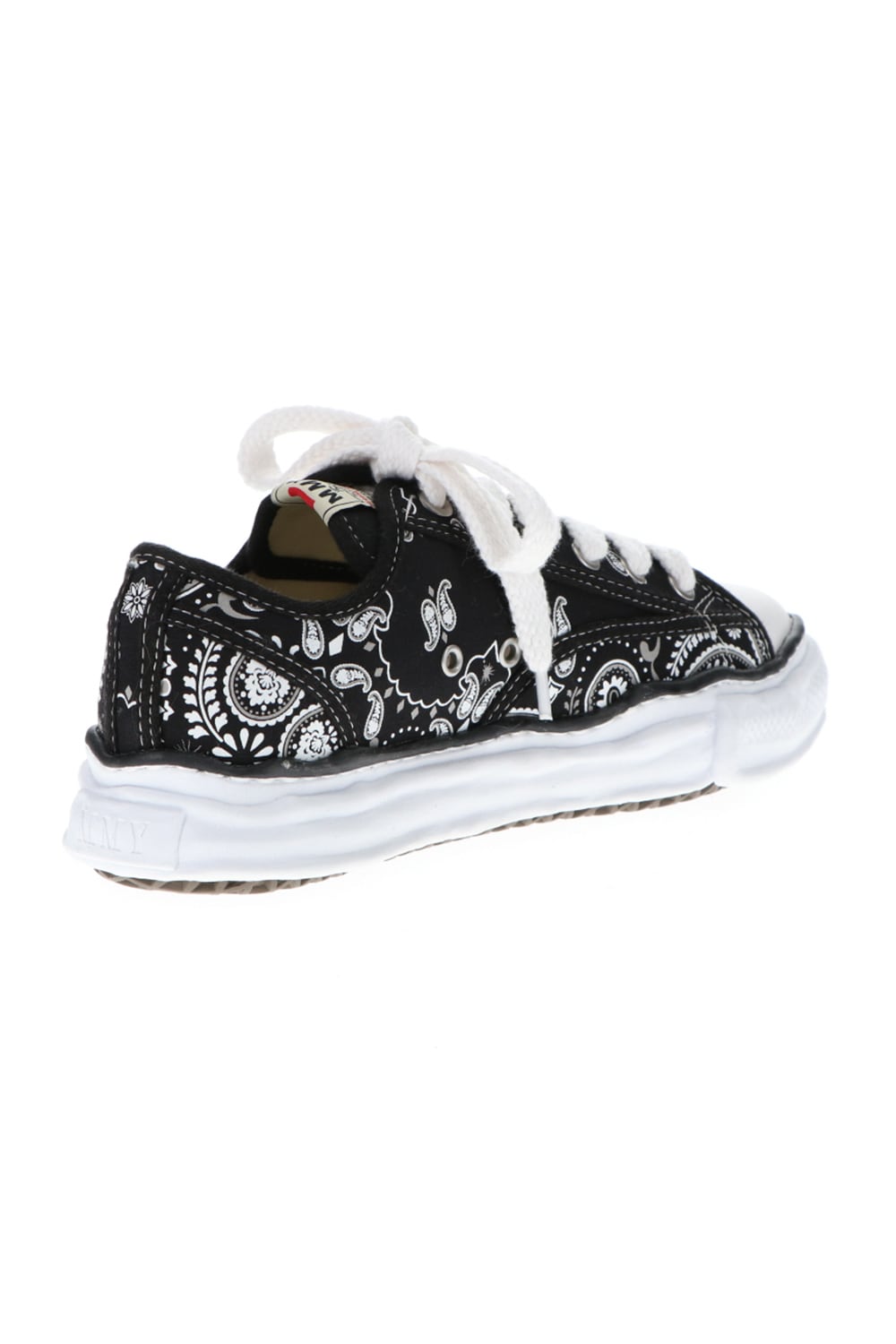 -PETERSON Low- Original sole canvas bandana Low-cut sneakers Black