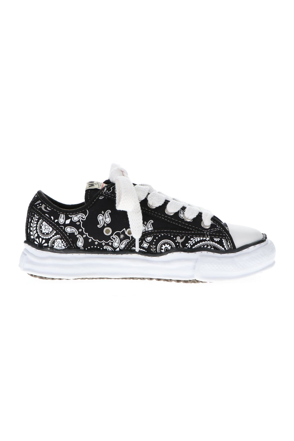 -PETERSON Low- Original sole canvas bandana Low-cut sneakers Black