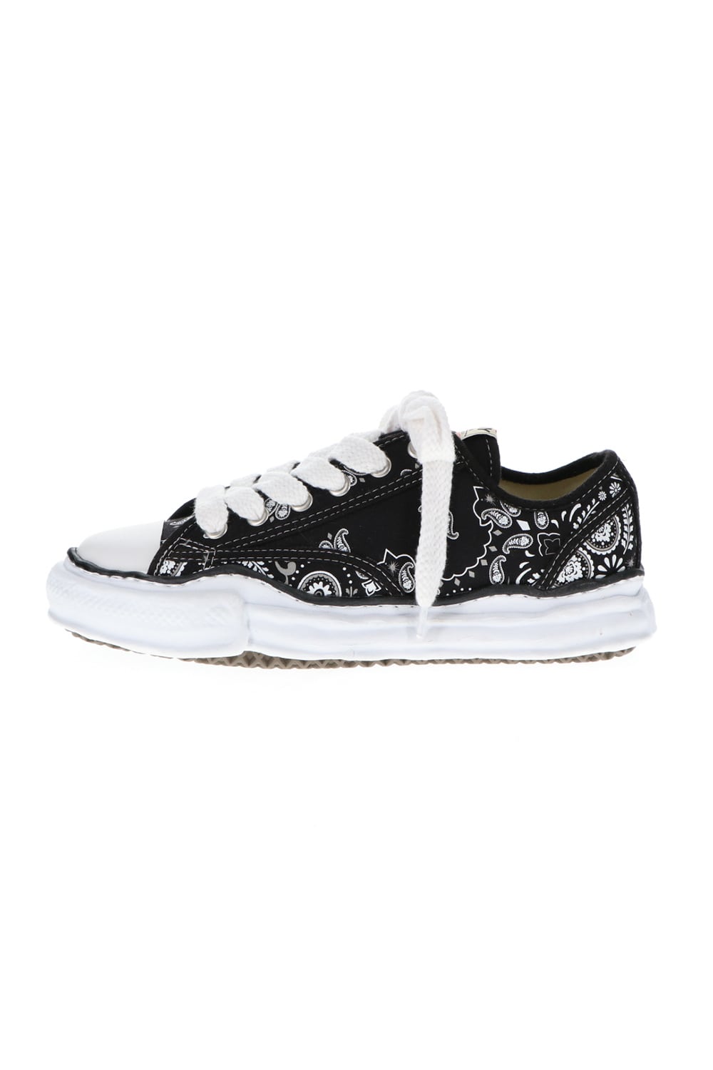 -PETERSON Low- Original sole canvas bandana Low-cut sneakers Black