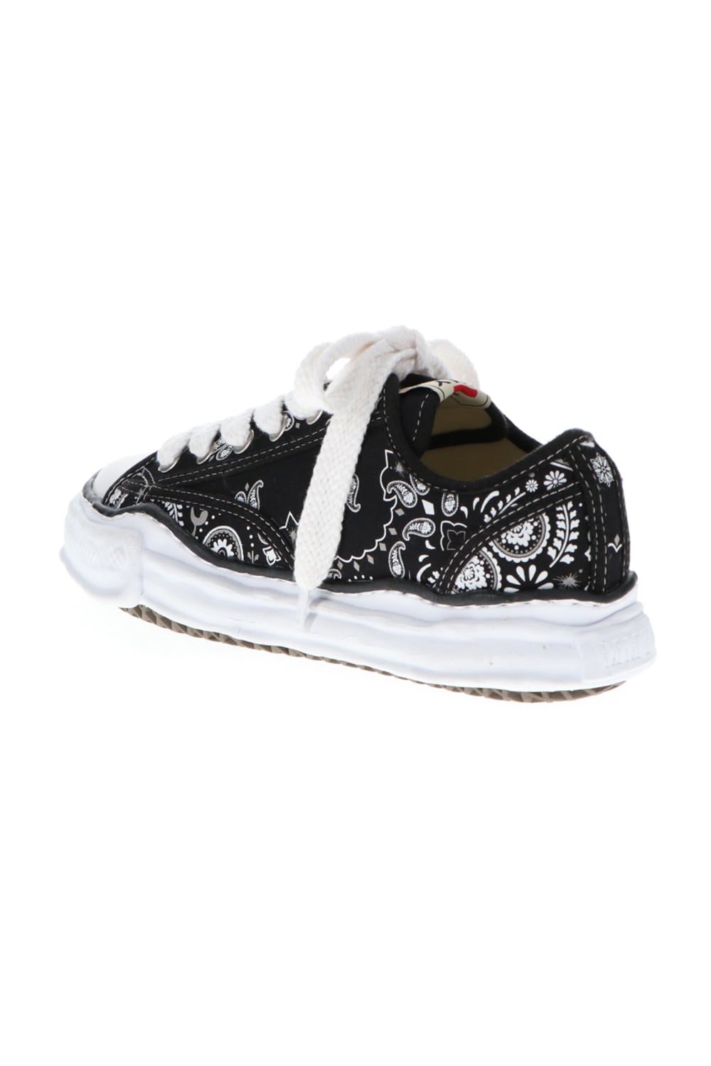 -PETERSON Low- Original sole canvas bandana Low-cut sneakers Black