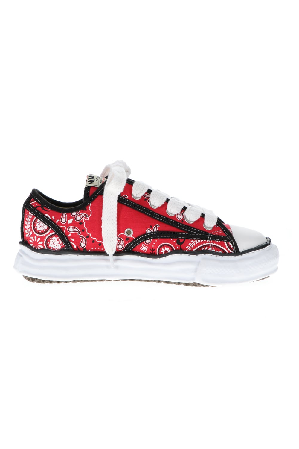 -PETERSON Low- Original sole canvas bandana Low-cut sneakers Red