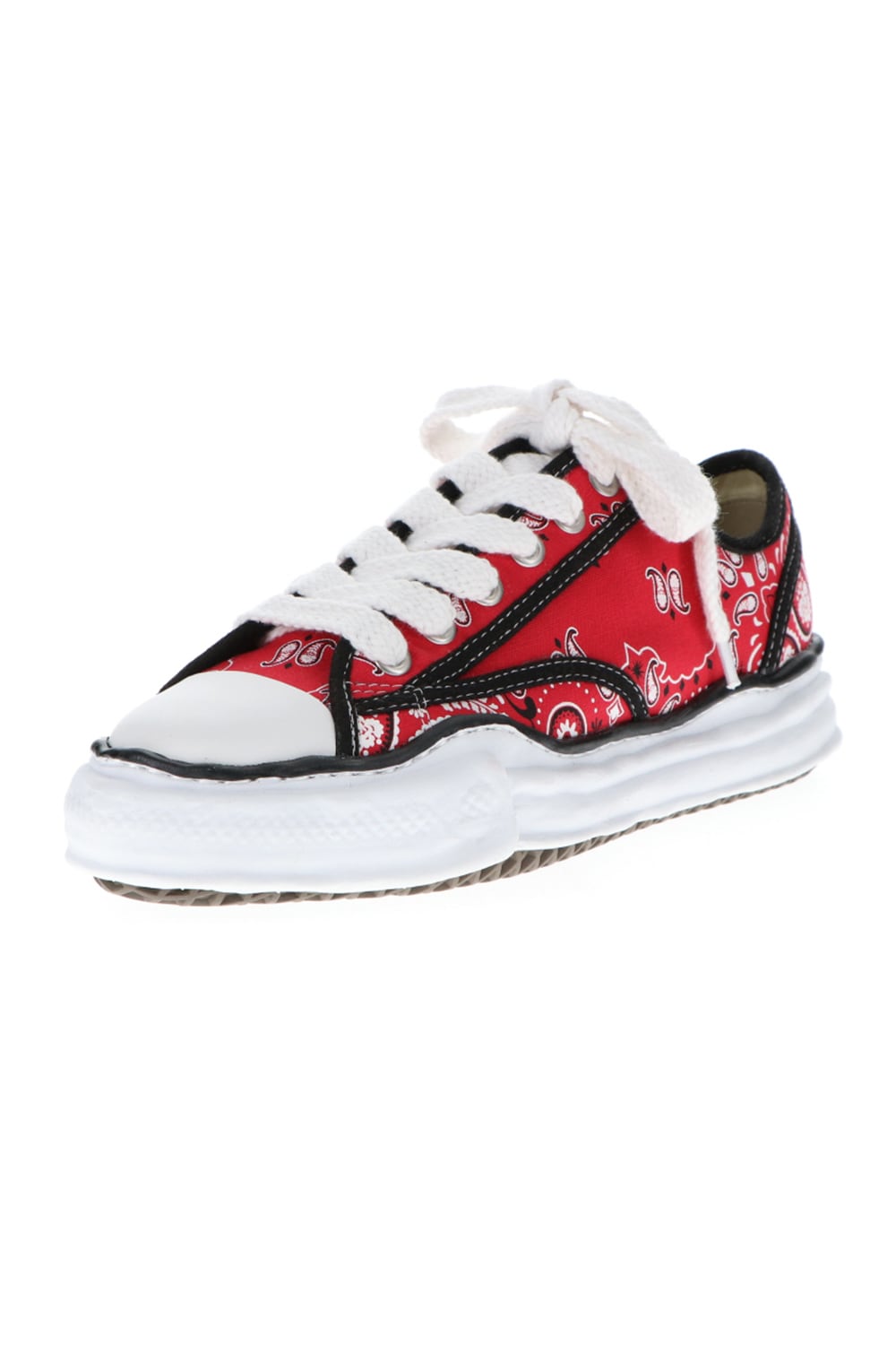 -PETERSON Low- Original sole canvas bandana Low-cut sneakers Red