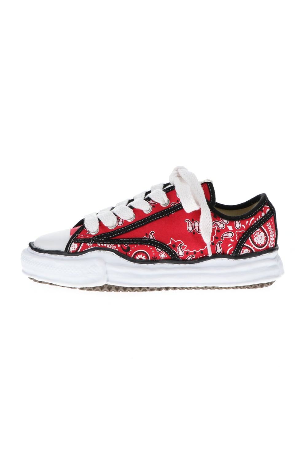 -PETERSON Low- Original sole canvas bandana Low-cut sneakers Red