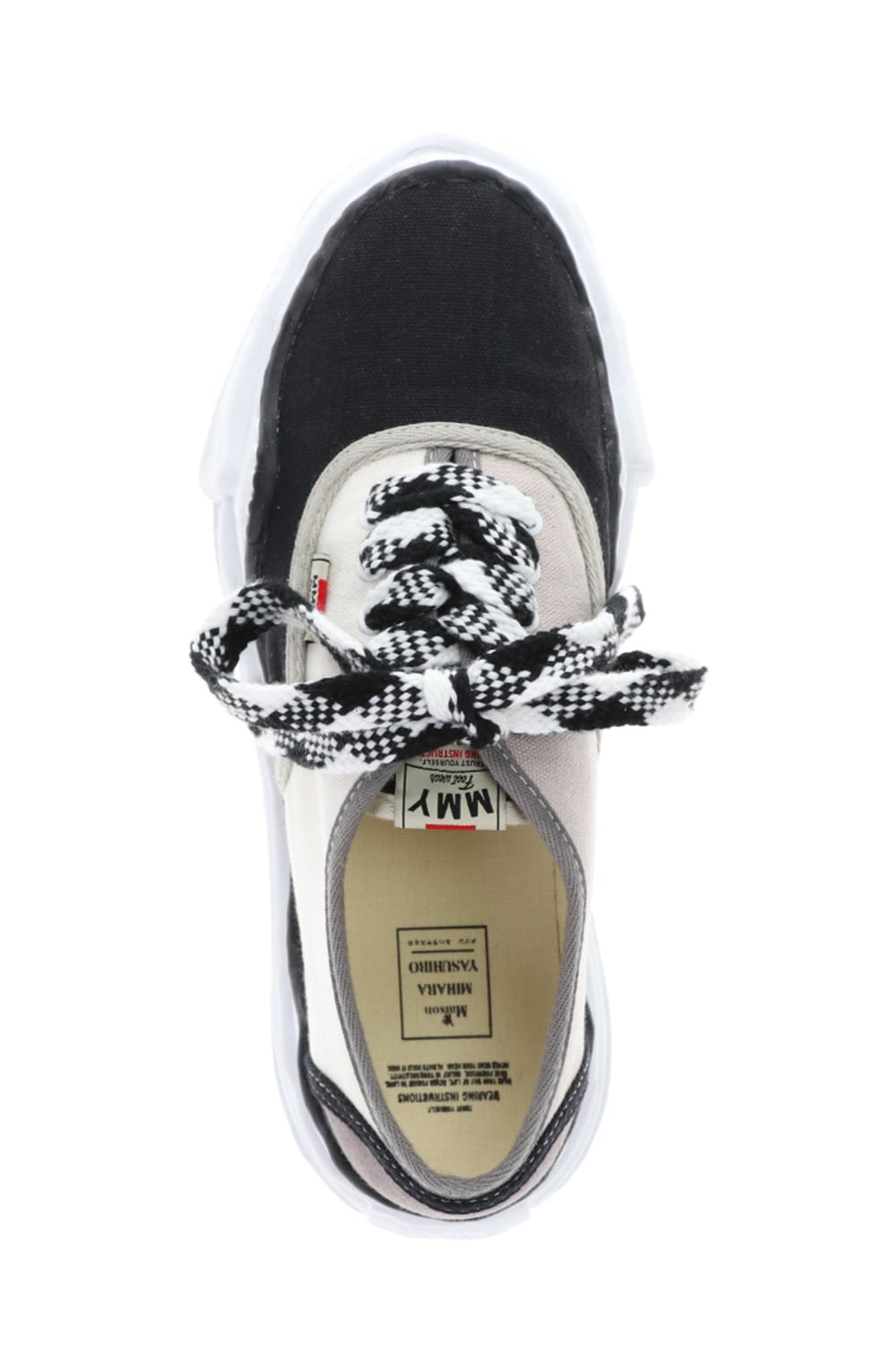 BAKER - Original sole multi color Low-cut sneakers Black / White