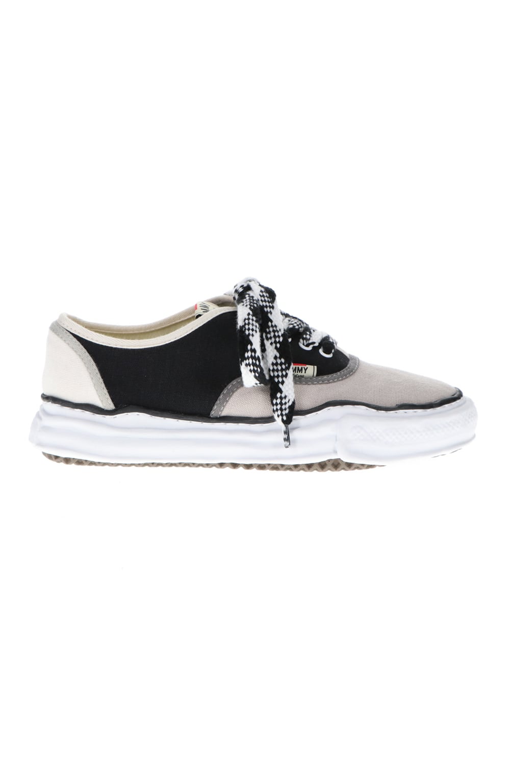 BAKER - Original sole multi color Low-cut sneakers Black / White