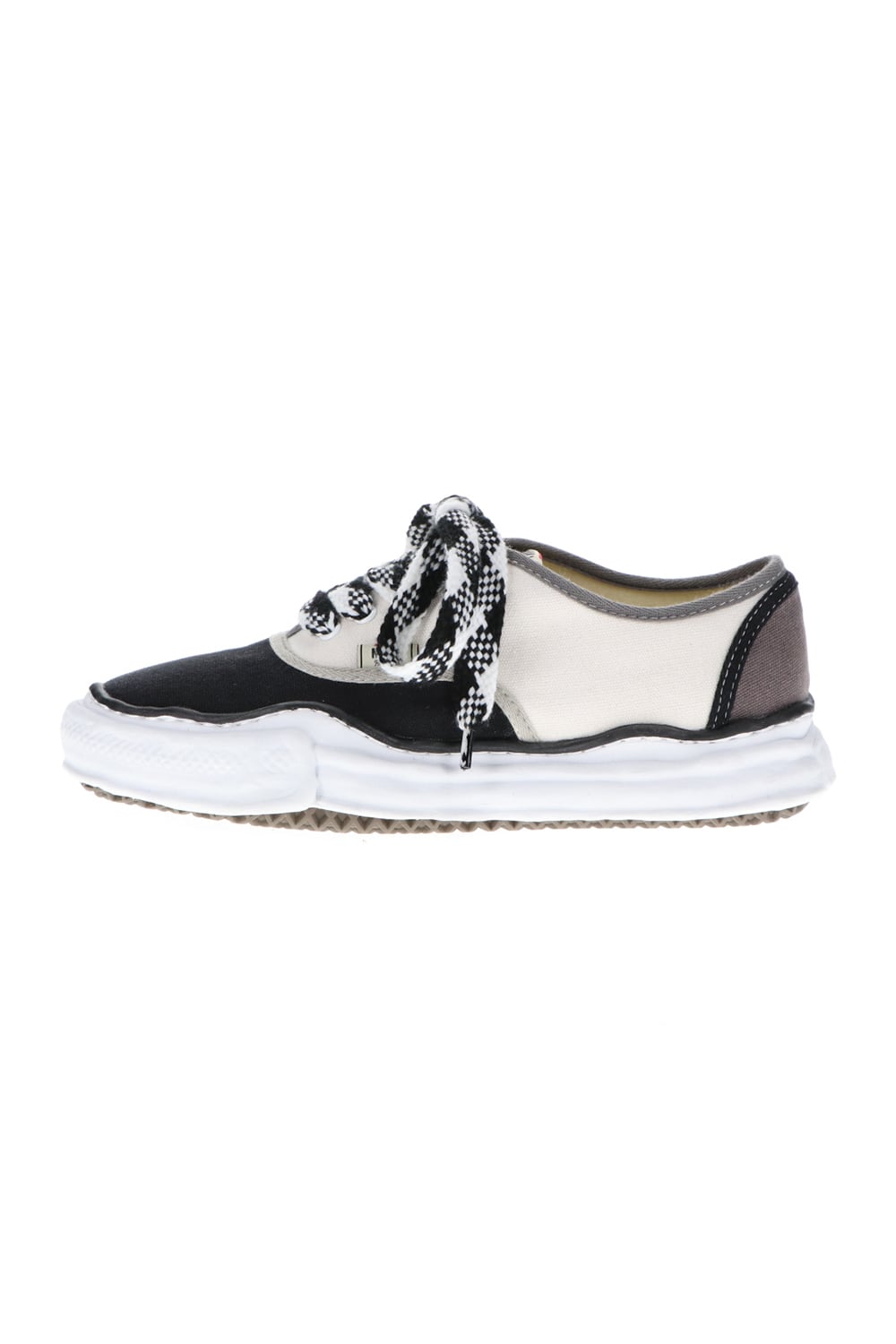 BAKER - Original sole multi color Low-cut sneakers Black / White