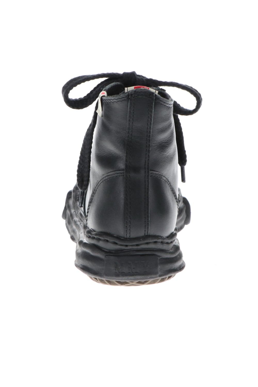 Original sole leather hi-top sneaker Black / Black