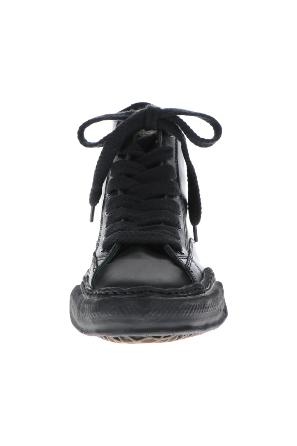 Original sole leather hi-top sneaker Black / Black