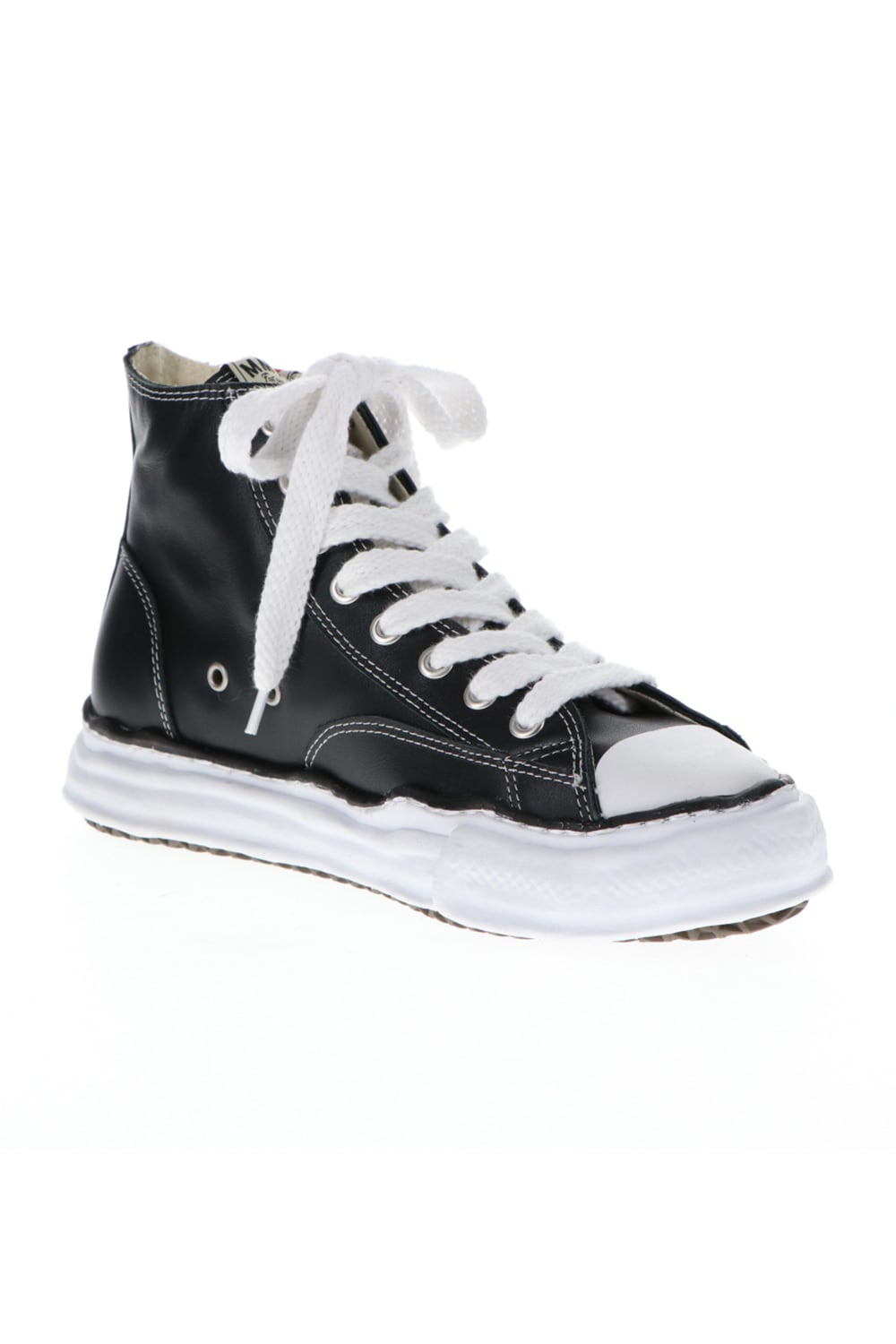 Original sole leather hi-top sneaker Black