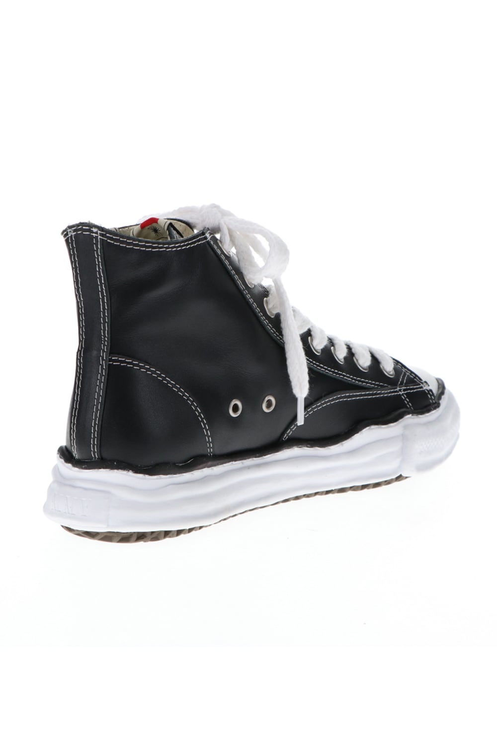 Original sole leather hi-top sneaker Black