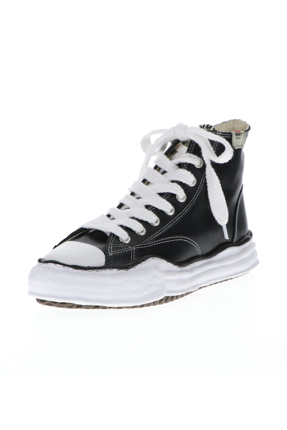 Original sole leather hi-top sneaker Black