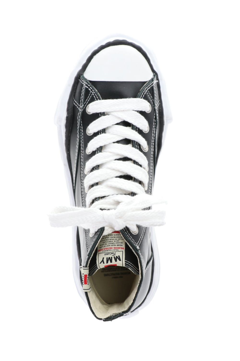 Original sole leather hi-top sneaker Black