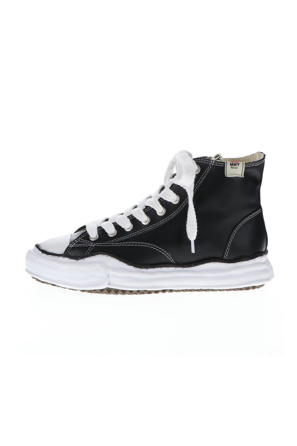 Original sole leather hi-top sneaker Black
