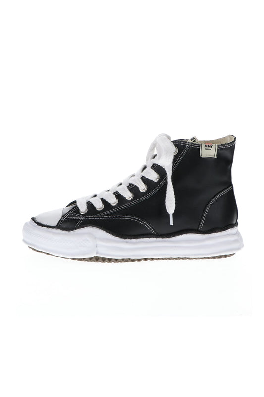 Original sole leather hi-top sneaker Black