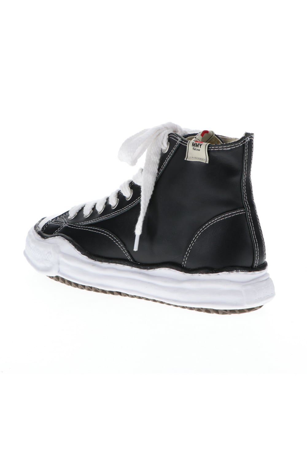 Original sole leather hi-top sneaker Black