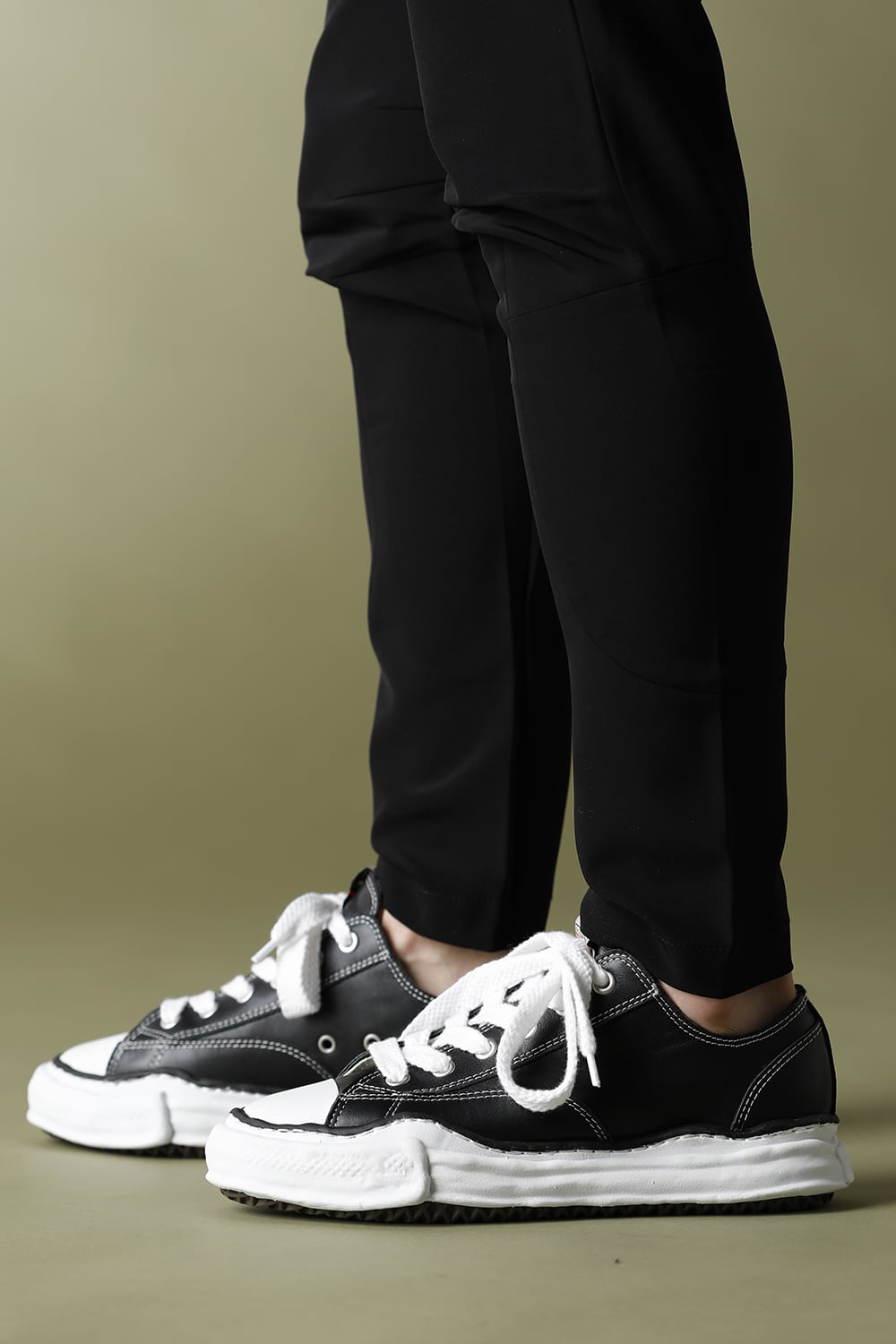 PETERSON Leather Low-Cut sneaker Black