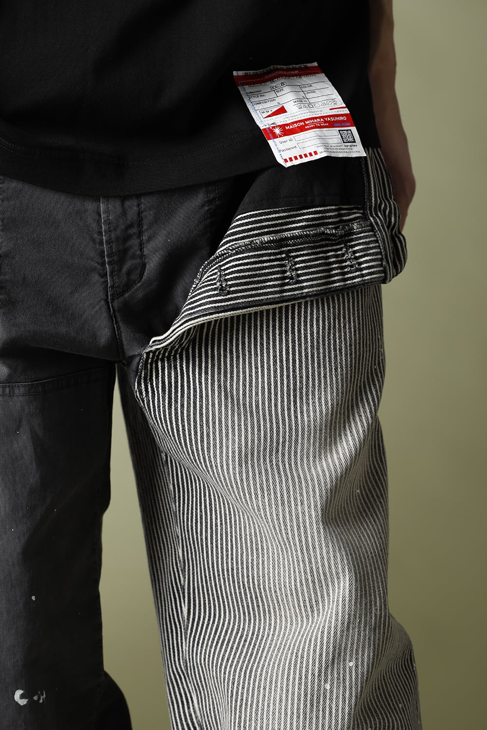 RL ドッキング ヒッコリーパンツ Black