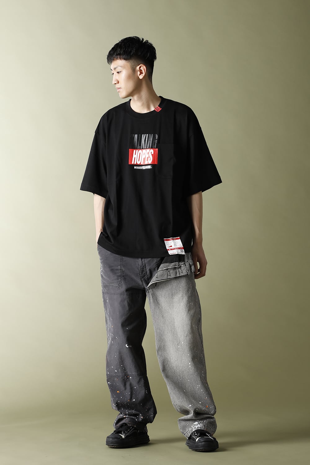 RL ドッキング ヒッコリーパンツ Black