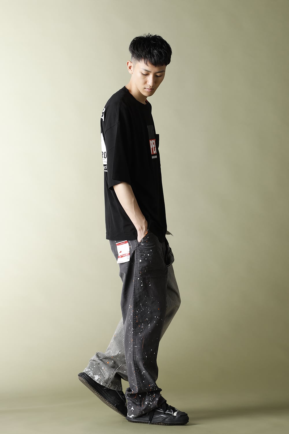 RL ドッキング ヒッコリーパンツ Black