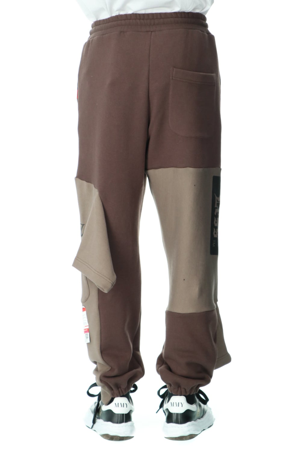Inset T-shirt pants Brown