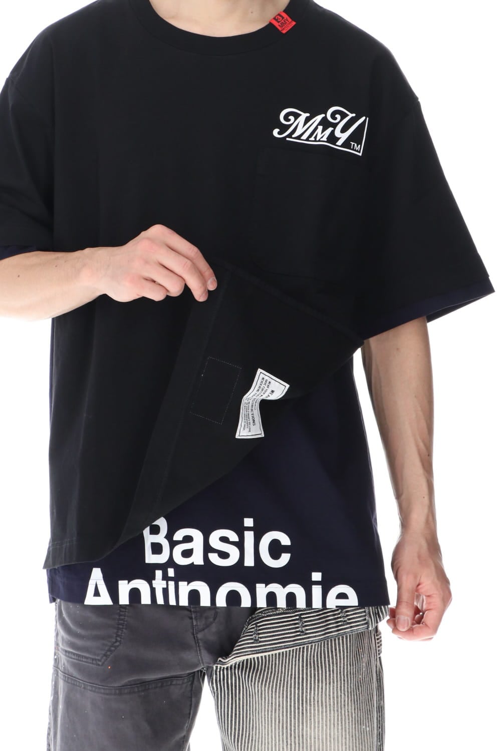 Layerd T-shirt Black