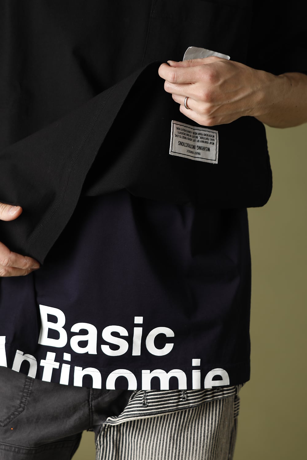 Layerd T-shirt Black