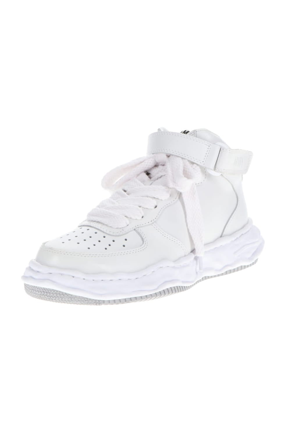 WAYNE high - original sole leather  High-Top sneakers White