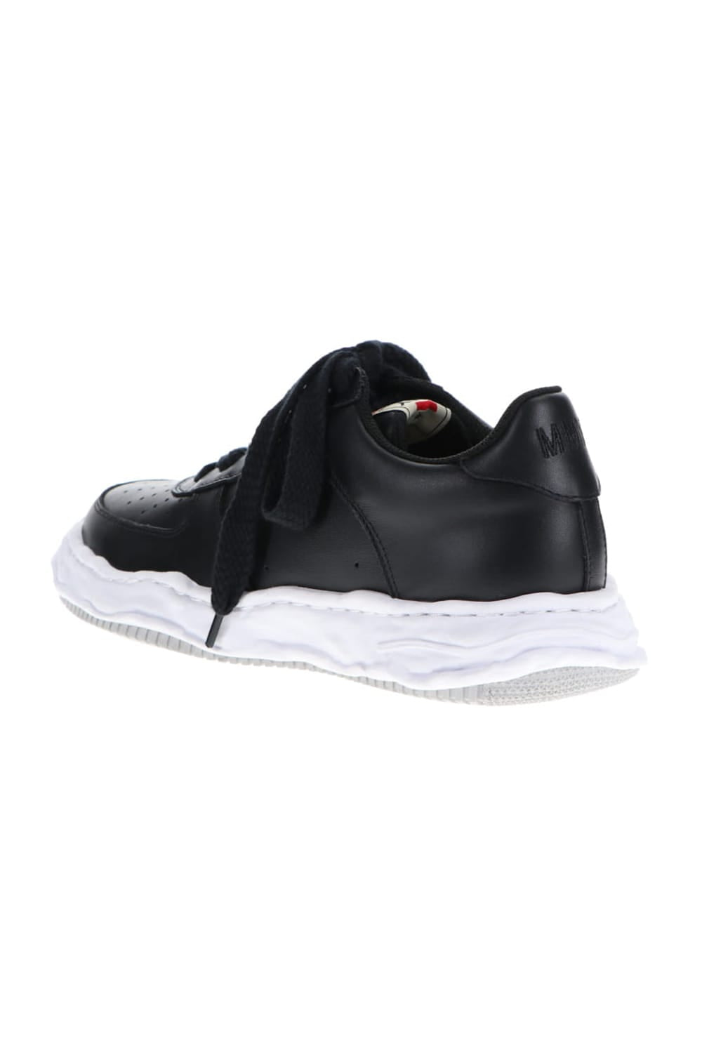 WAYNE low - original sole leather  Low-Top sneakers Black