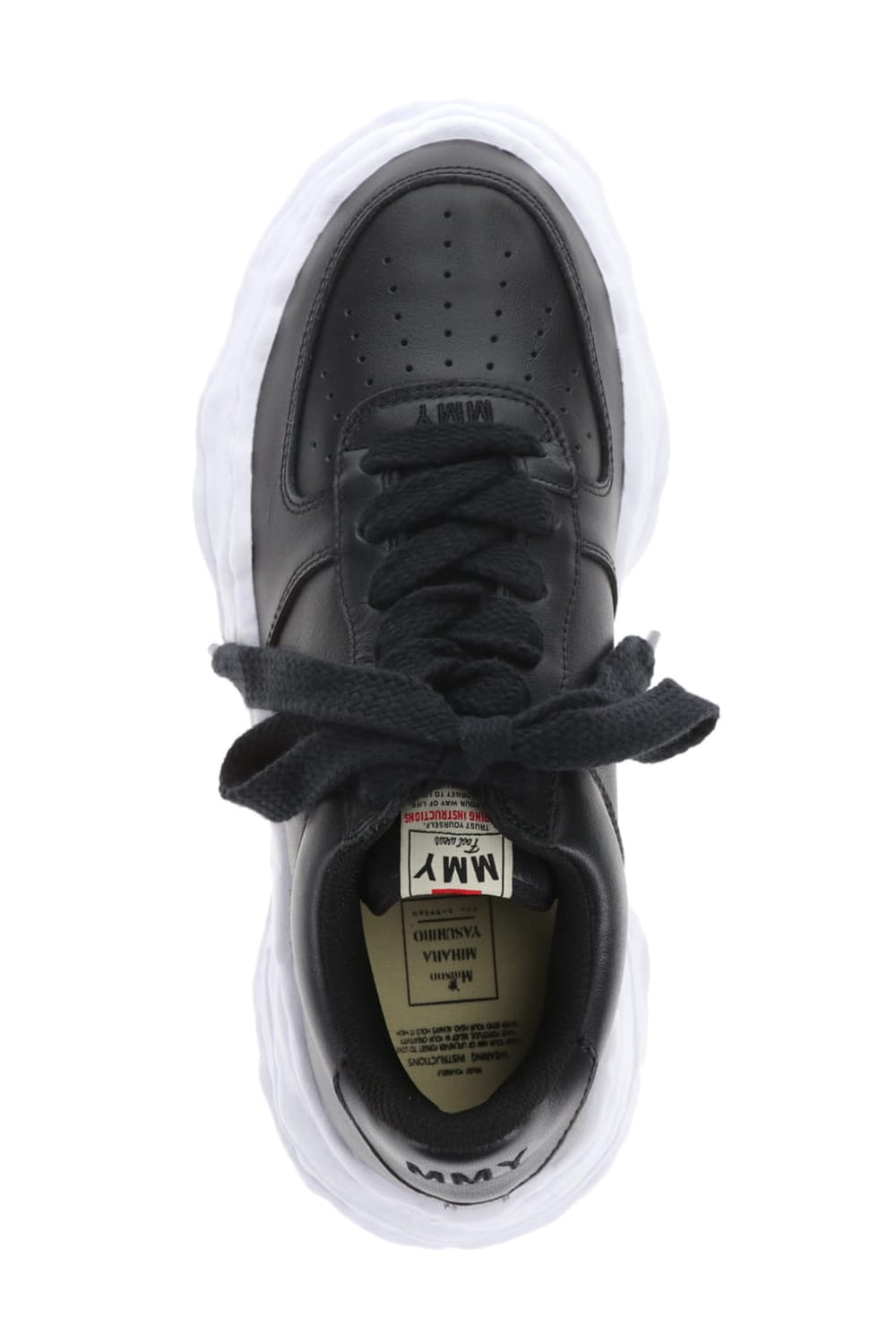 WAYNE low - original sole leather  Low-Top sneakers Black