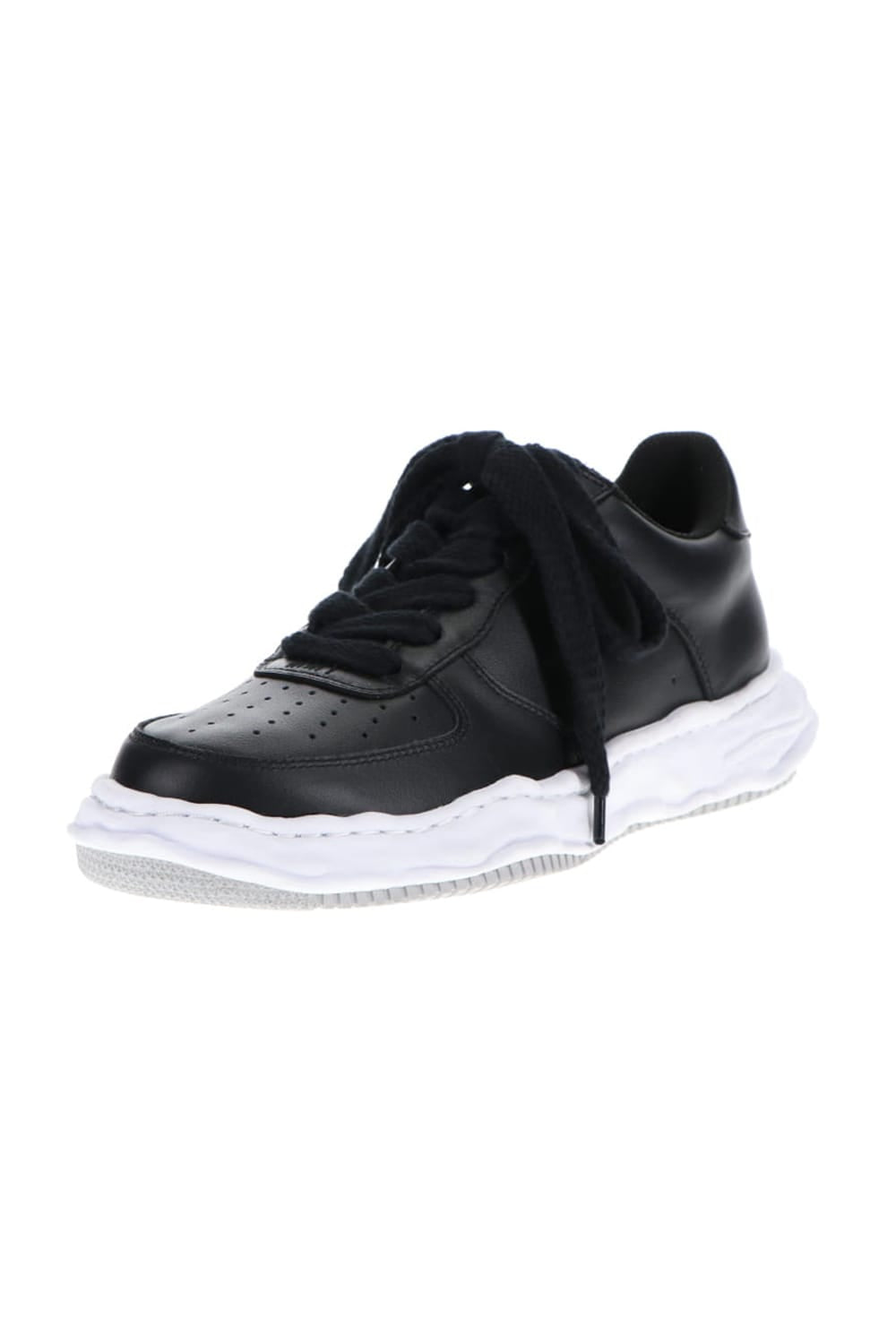 WAYNE low - original sole leather  Low-Top sneakers Black