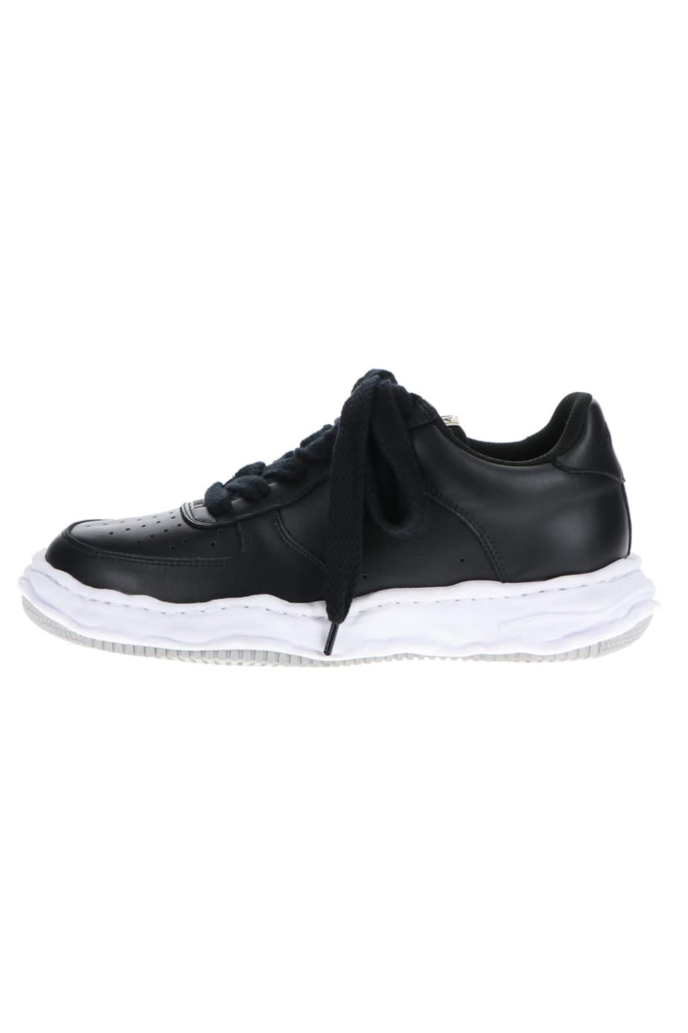 WAYNE low - original sole leather  Low-Top sneakers Black